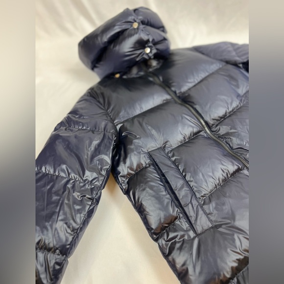 Zara Down Puffer Jacket | Size M | color navy blue - Picture 4 of 9